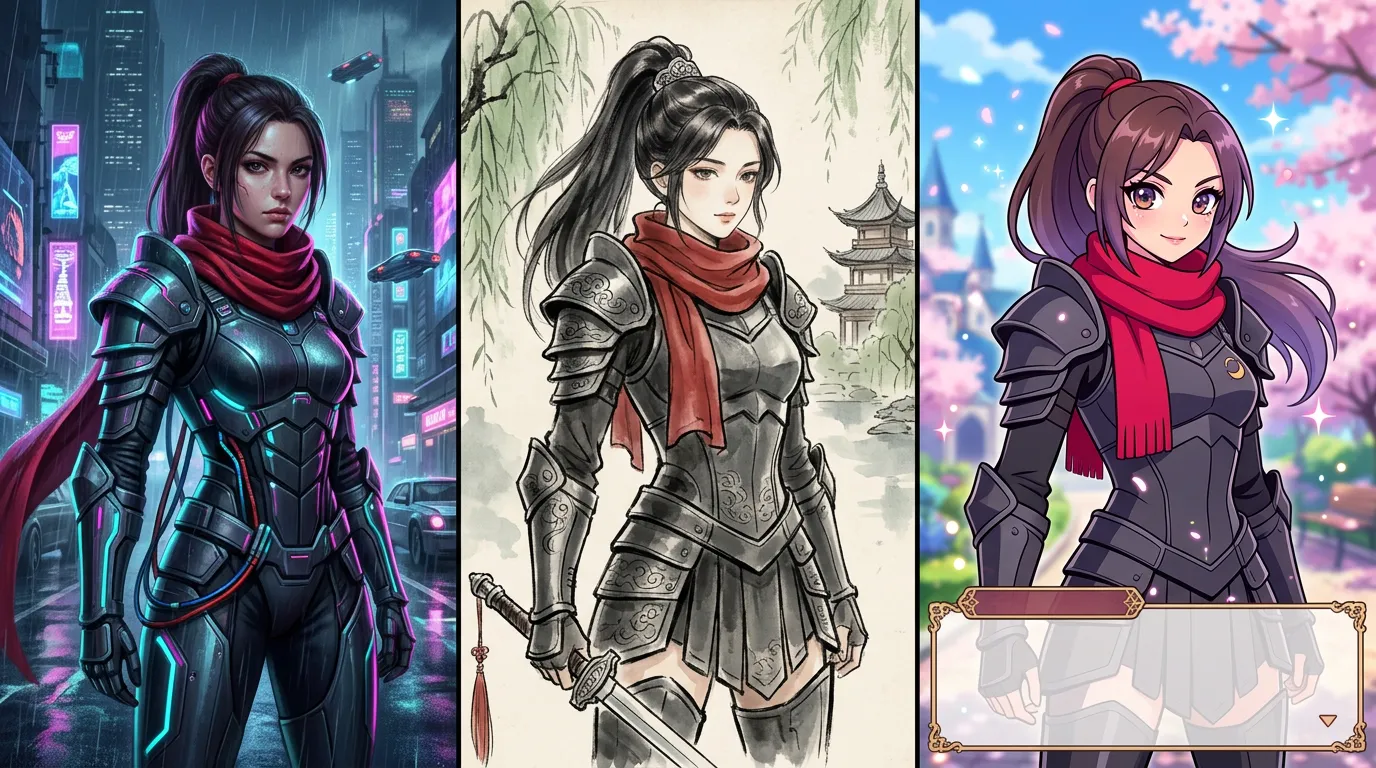 Cyberpunk / Traditional / ACGN 2D style
